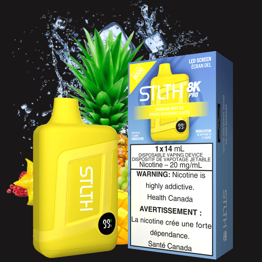 STLTH 8K PRO Disposable Vape-Hawaiian Mist Ice 20mg / 8000 Puffs Airdrie Vape SuperStore and Bong Shop Alberta Canada