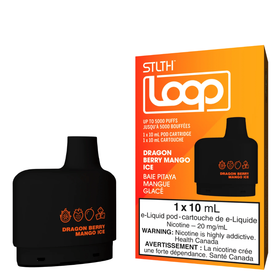 STLTH Loop Pods-Dragon Berry Mango Ice 20mg / 5000Puffs Airdrie Vape SuperStore and Bong Shop Alberta Canada