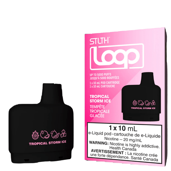 STLTH Loop Pods-Tropical Storm Ice 20mg / 5000Puffs Airdrie Vape SuperStore and Bong Shop Alberta Canada