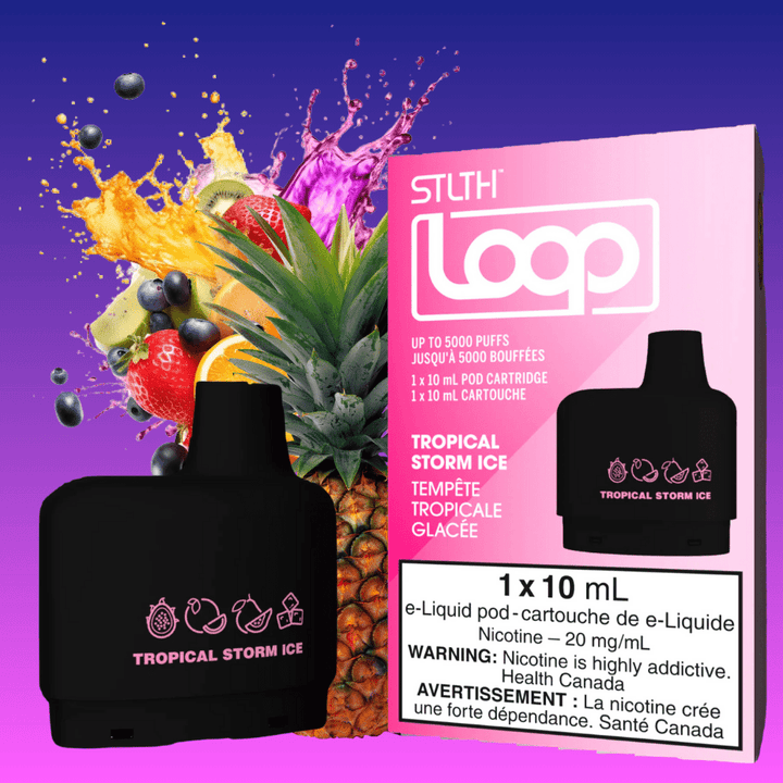 STLTH Loop Pods-Tropical Storm Ice 20mg / 5000Puffs Airdrie Vape SuperStore and Bong Shop Alberta Canada