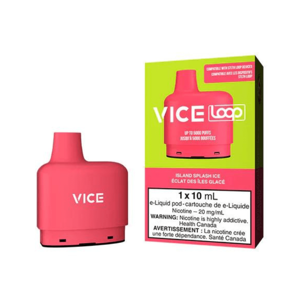 STLTH Loop Vice Pods-Island Splash Ice 20mg / 5000Puffs Airdrie Vape SuperStore and Bong Shop Alberta Canada