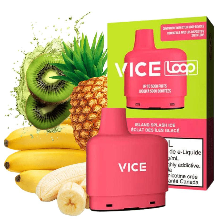 STLTH Loop Vice Pods-Island Splash Ice 20mg / 5000Puffs Airdrie Vape SuperStore and Bong Shop Alberta Canada