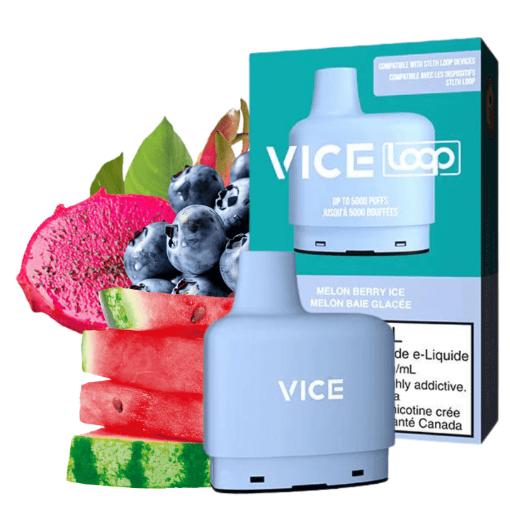 STLTH Loop Vice Pods-Melon Berry Ice 20mg / 5000Puffs Airdrie Vape SuperStore and Bong Shop Alberta Canada