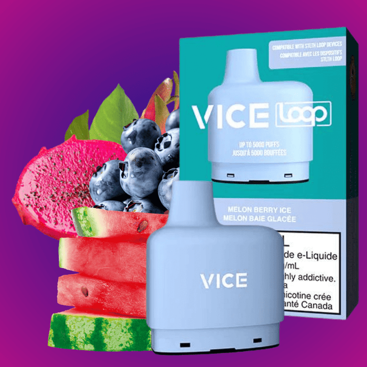 STLTH Loop Vice Pods-Melon Berry Ice 20mg / 5000Puffs Airdrie Vape SuperStore and Bong Shop Alberta Canada