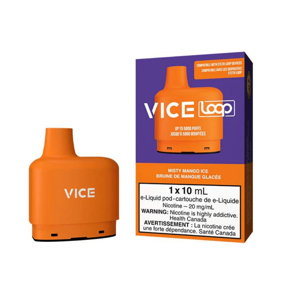 STLTH Loop Vice Pods-Misty Mango Ice 20mg / 5000Puffs Airdrie Vape SuperStore and Bong Shop Alberta Canada