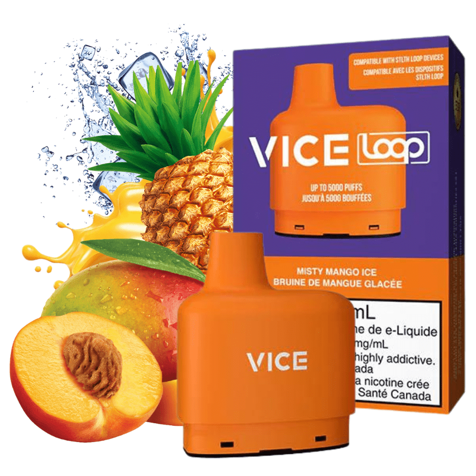 STLTH Loop Vice Pods-Misty Mango Ice 20mg / 5000Puffs Airdrie Vape SuperStore and Bong Shop Alberta Canada