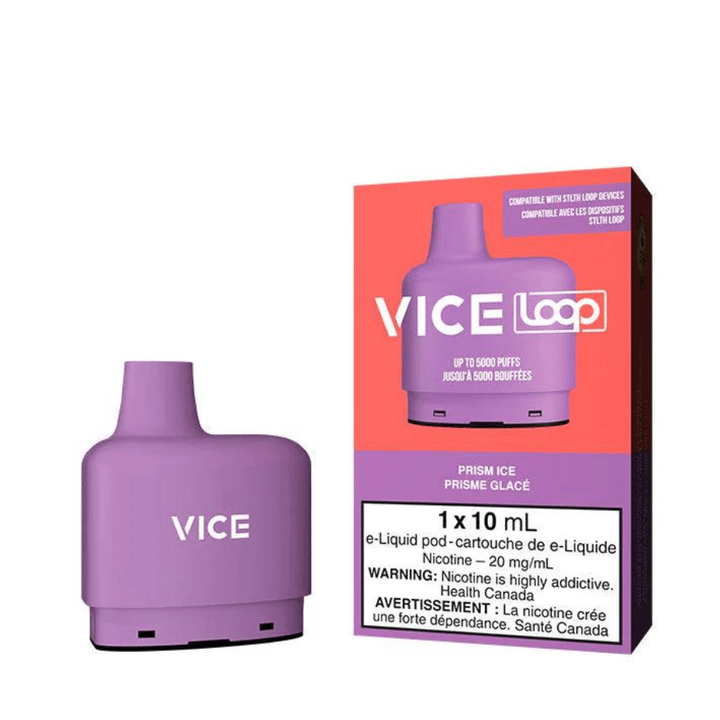 STLTH Loop Vice Pods-Prism Ice 20mg / 5000Puffs Airdrie Vape SuperStore and Bong Shop Alberta Canada