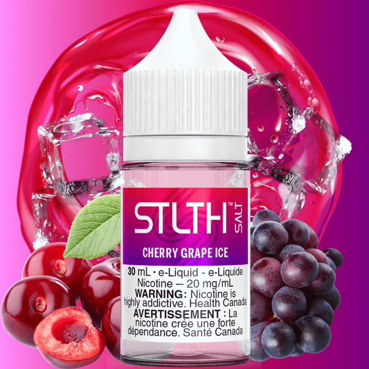 STLTH Salt - Cherry Grape Ice 30mL / 20mg Airdrie Vape SuperStore and Bong Shop Alberta Canada