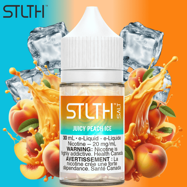 STLTH Salt - Juicy Peach Ice 30mL / 20mg Airdrie Vape SuperStore and Bong Shop Alberta Canada