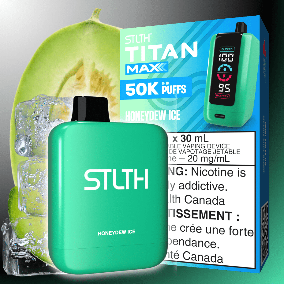 STLTH Titan Max 50k Disposable Vape-Honeydew Ice 50000 Puffs Airdrie Vape SuperStore and Bong Shop Alberta Canada