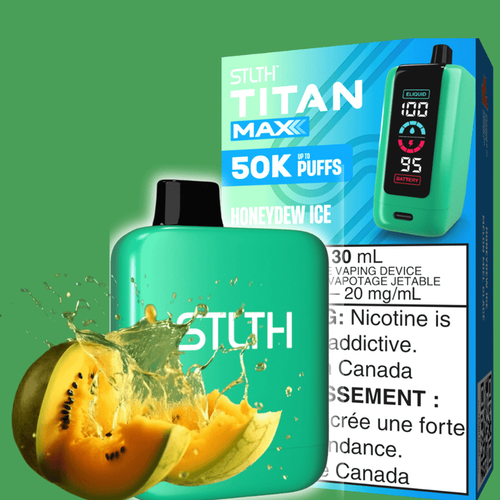 STLTH Titan Max 50k Disposable Vape-Honeydew Ice 50000 Puffs Airdrie Vape SuperStore and Bong Shop Alberta Canada