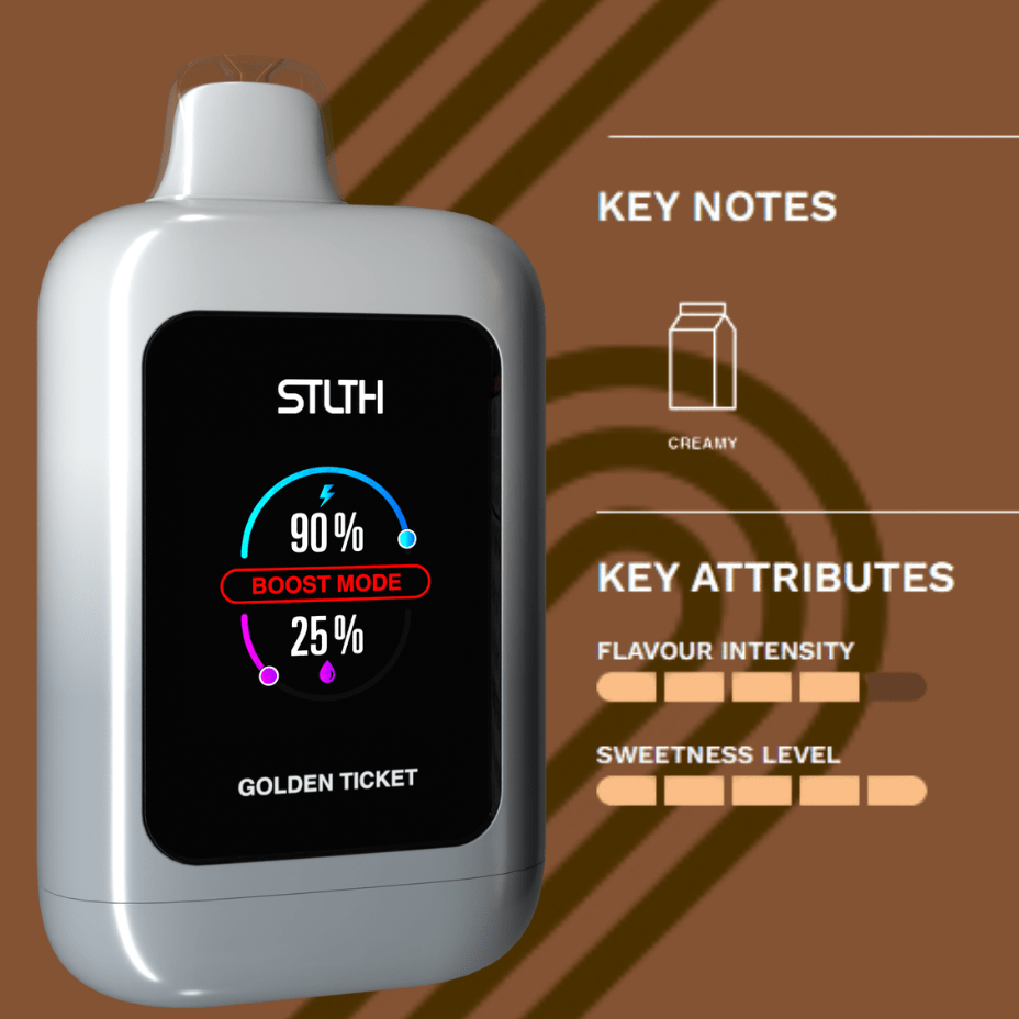 STLTH Vision 20K Disposable Vape - Golden Ticket 20000 Puffs / 20mg Airdrie Vape SuperStore and Bong Shop Alberta Canada