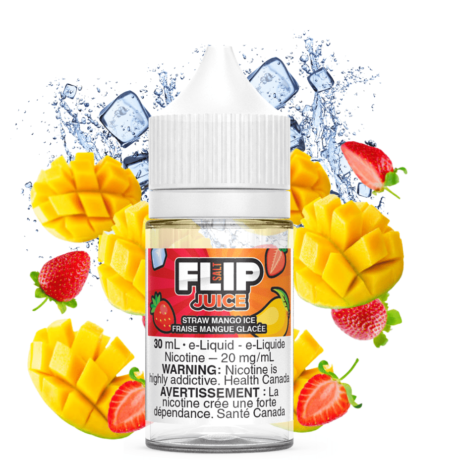 Straw Mango Ice Salt by Flip Juice Airdrie Vape SuperStore and Bong Shop Alberta Canada