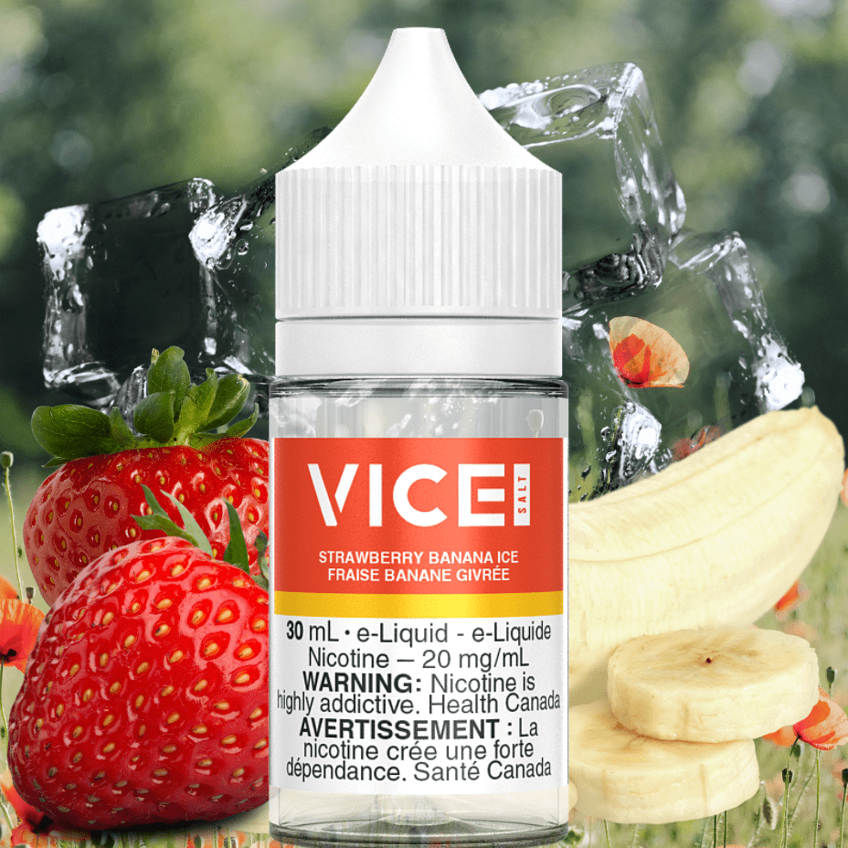 Strawberry Banana Ice by Vice Salt E-Liquid 12mg Airdrie Vape SuperStore and Bong Shop Alberta Canada