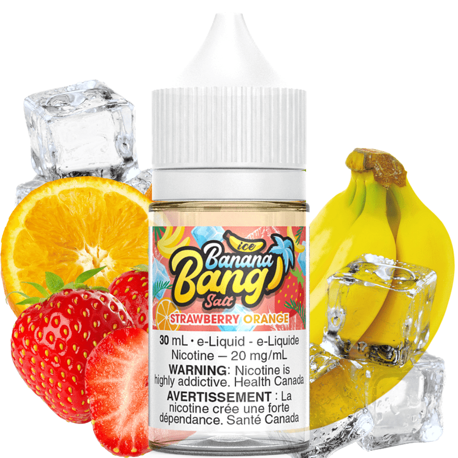 Strawberry Orange Ice Salt by Banana Bang E-Liquid 30ml / 12mg Airdrie Vape SuperStore and Bong Shop Alberta Canada