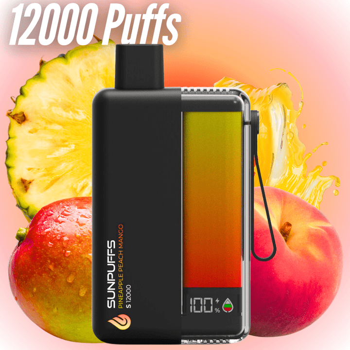 Sunpuffs S12000 Disposable Vape - Pineapple Peach Mango Airdrie Vape SuperStore and Bong Shop Alberta Canada