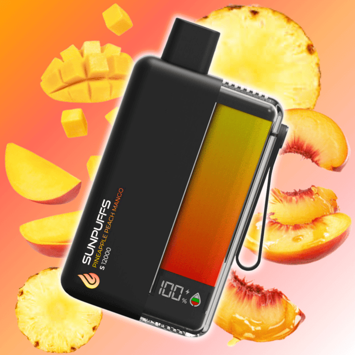 Sunpuffs S12000 Disposable Vape - Pineapple Peach Mango Airdrie Vape SuperStore and Bong Shop Alberta Canada