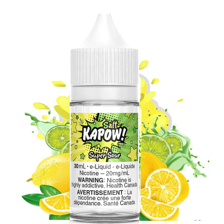 Super Sour Salt by Kapow E-Liquid 30ml / 12mg Airdrie Vape SuperStore and Bong Shop Alberta Canada