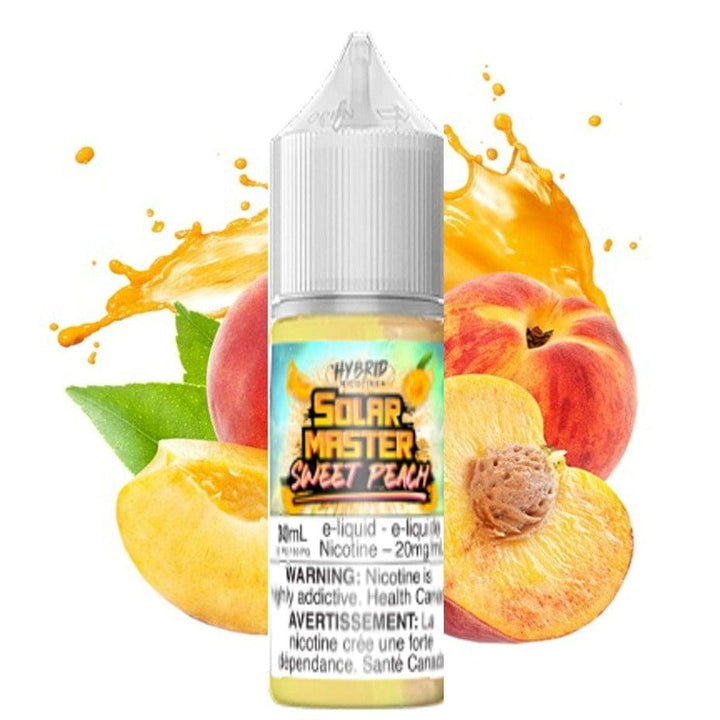 Sweet Peach Salt by Solar Master E-liquid 30ml / 5mg HYBRID Airdrie Vape SuperStore and Bong Shop Alberta Canada