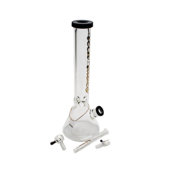 Tech Tubes 9mm Beaker Bong 16" White Airdrie Vape SuperStore and Bong Shop Alberta Canada