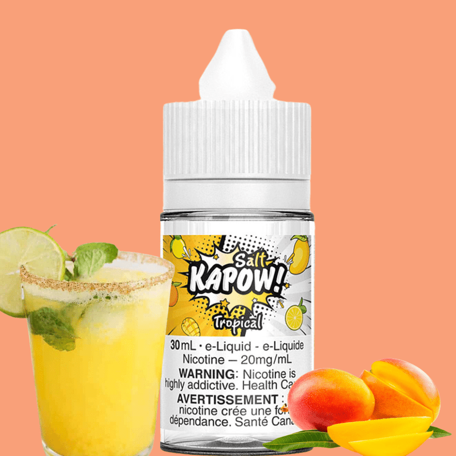 Tropical Salt by Kapow E-Liquid 12mg Airdrie Vape SuperStore and Bong Shop Alberta Canada