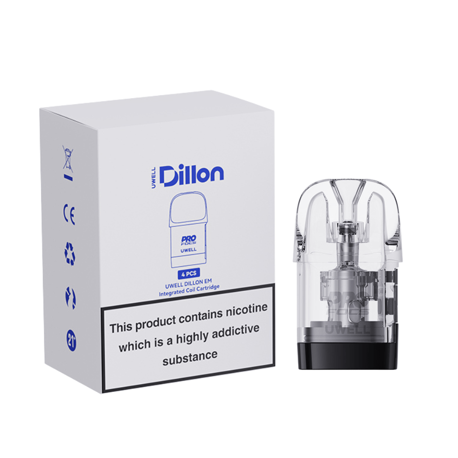 UWELL Dillon EM Replacement Pod 4/pk 0.6 OHM Airdrie Vape SuperStore and Bong Shop Alberta Canada