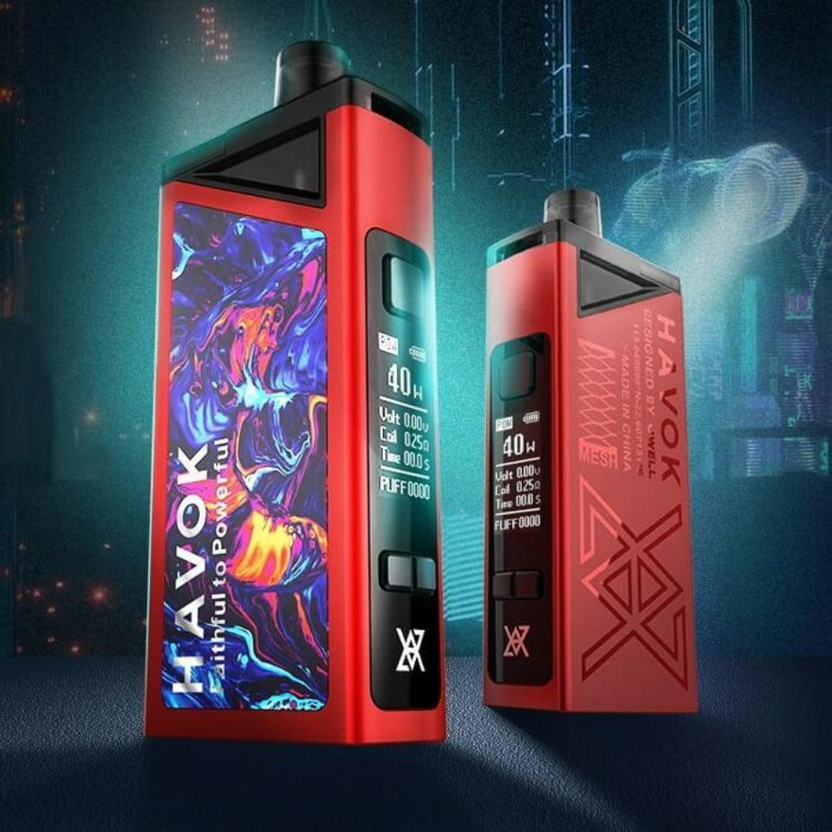 Uwell Havok V1 Pod Kit-1800 mAh 65W / Red Airdrie Vape SuperStore and Bong Shop Alberta Canada