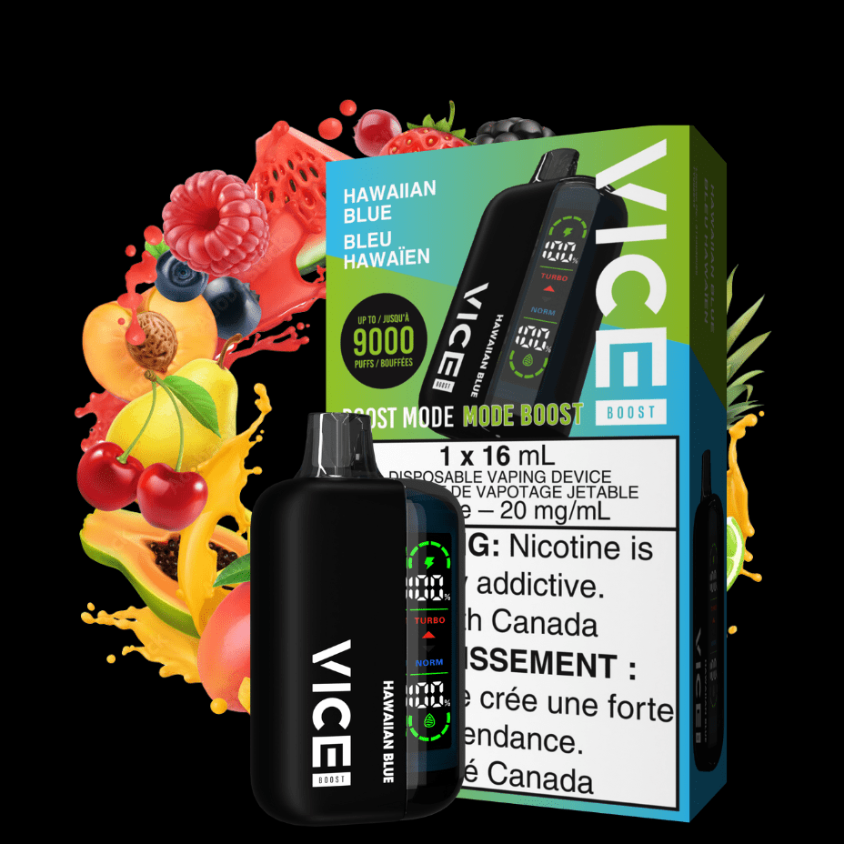 Vice Boost Disposable Vape-Hawaiian Blue 9000 Puffs / 20mg Airdrie Vape SuperStore and Bong Shop Alberta Canada