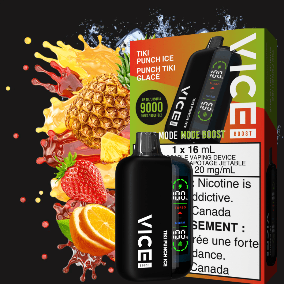 Vice Boost Disposable Vape-Tiki Punch Ice 9000 Puffs / 20mg Airdrie Vape SuperStore and Bong Shop Alberta Canada