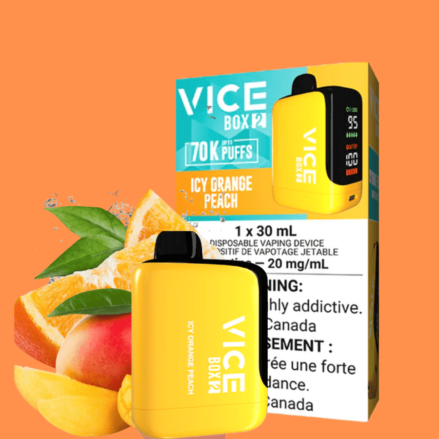 Vice Box 2 Disposable Vape-Icy Orange Peach Airdrie Vape SuperStore and Bong Shop Alberta Canada