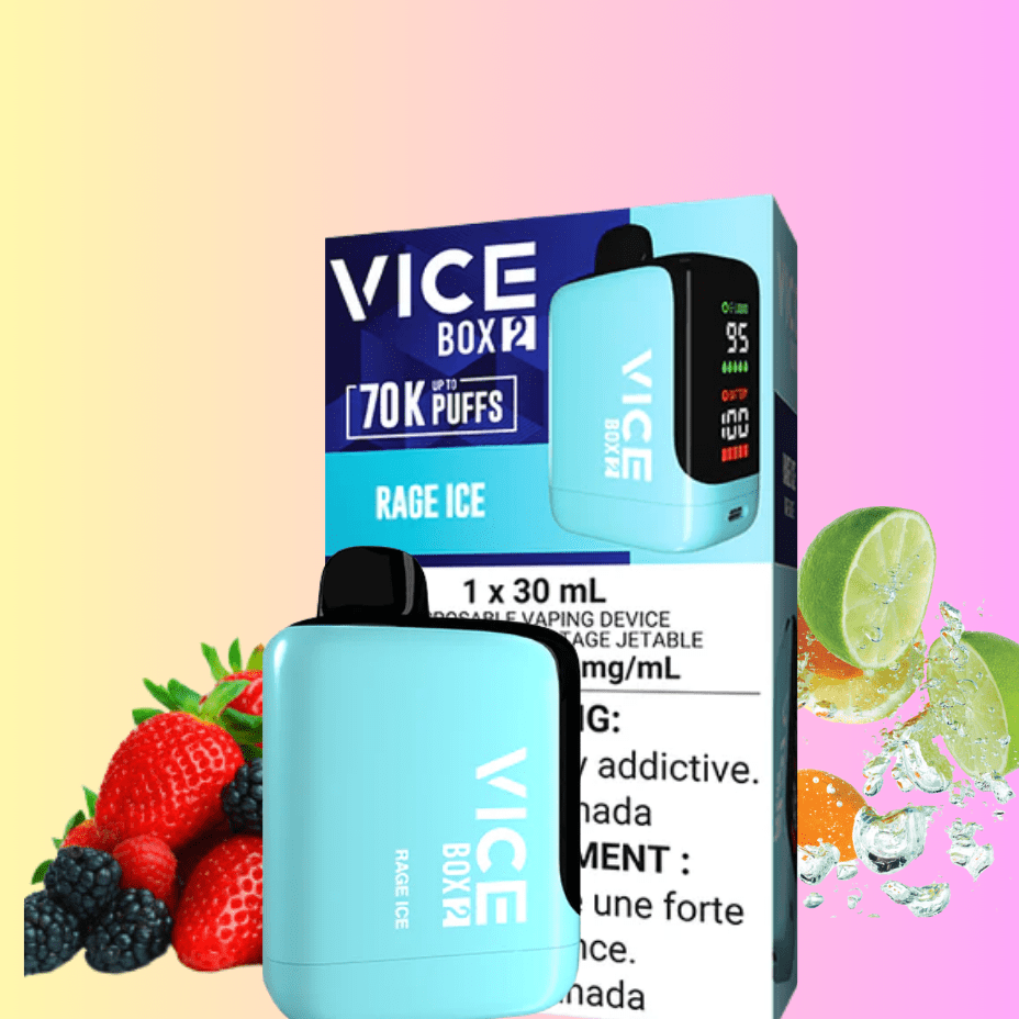 Vice Box 2 Disposable Vape-Rage Ice Airdrie Vape SuperStore and Bong Shop Alberta Canada