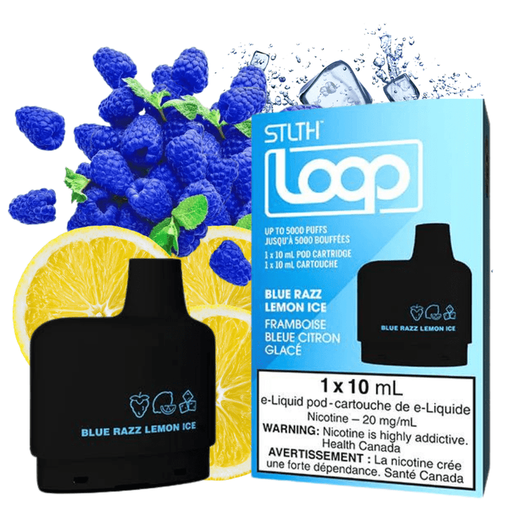 Vice Loop Pods-Blue Razz Lemon Ice 20mg / 5000Puffs Airdrie Vape SuperStore and Bong Shop Alberta Canada