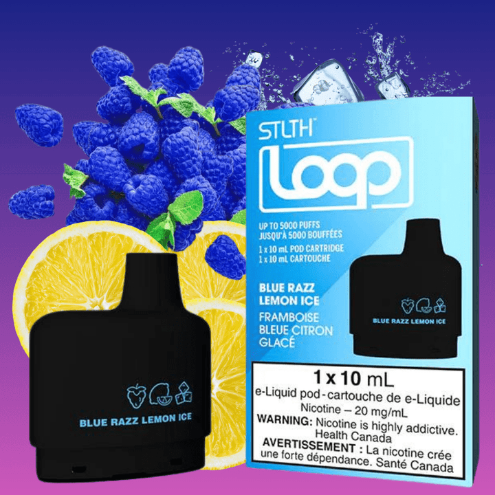 Vice Loop Pods-Blue Razz Lemon Ice 20mg / 5000Puffs Airdrie Vape SuperStore and Bong Shop Alberta Canada