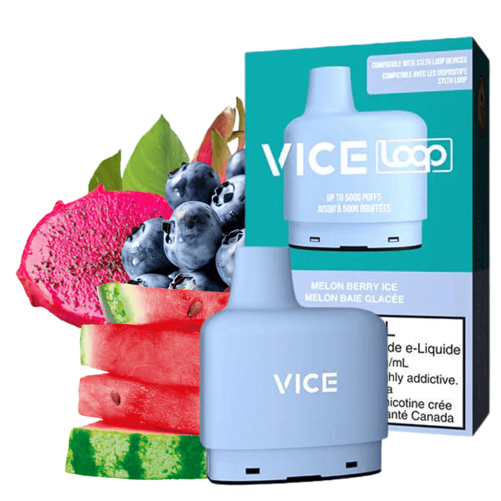 Vice LOOP STLTH Loop Vice Pods-Melon Berry Ice 20mg / 5000Puffs STLTH Loop Vice Pods-Melon Berry Ice-Airdrie Vape SuperStore Alberta