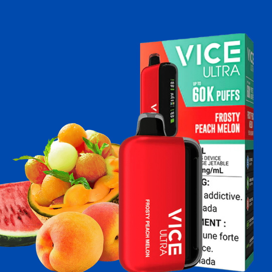 Vice Ultra 60K Disposable Vape - Frosty Peach Melon Airdrie Vape SuperStore and Bong Shop Alberta Canada