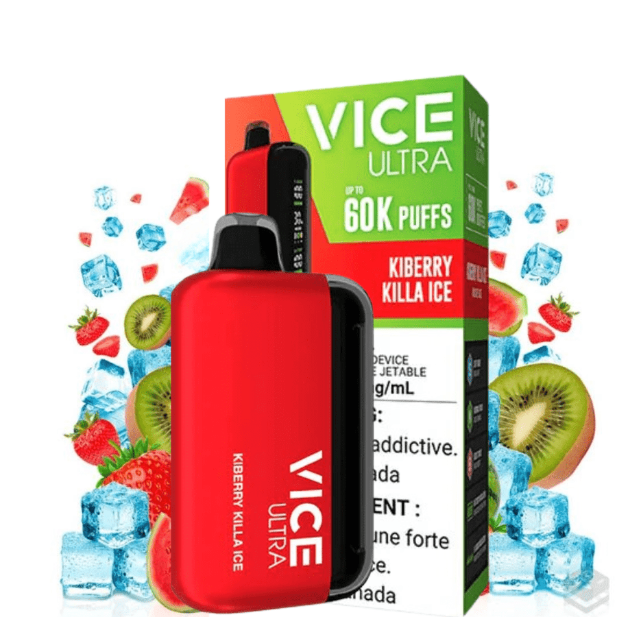 Vice Ultra 60K Disposable Vape - Kiberry Killa Ice Airdrie Vape SuperStore and Bong Shop Alberta Canada