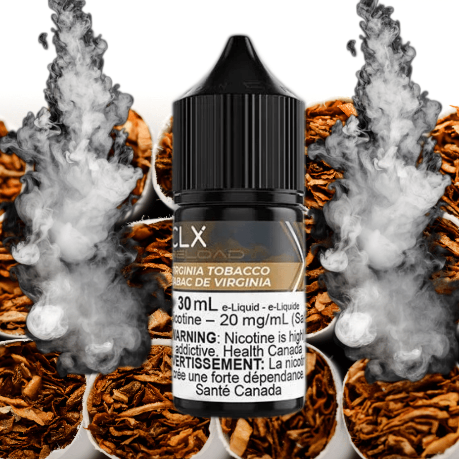 Virginia Tobacco Salt by CLX Reload E-Liquid 30mL / 10mg Airdrie Vape SuperStore and Bong Shop Alberta Canada