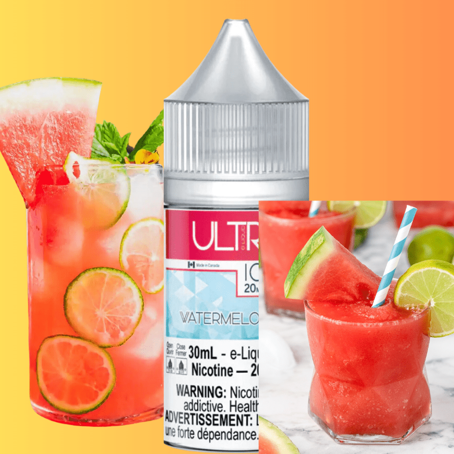 Watermelon Lime Ice Salts by Ultra Fog E-Liquid Airdrie Vape SuperStore and Bong Shop Alberta Canada