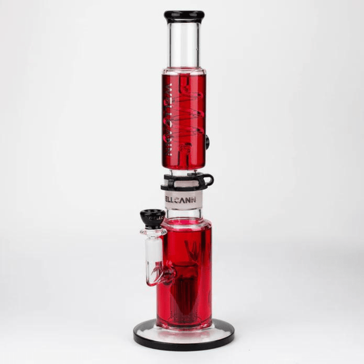 WELLCANN 7mm Glycerin Detachable Bong 15" 15" / Red Airdrie Vape SuperStore and Bong Shop Alberta Canada