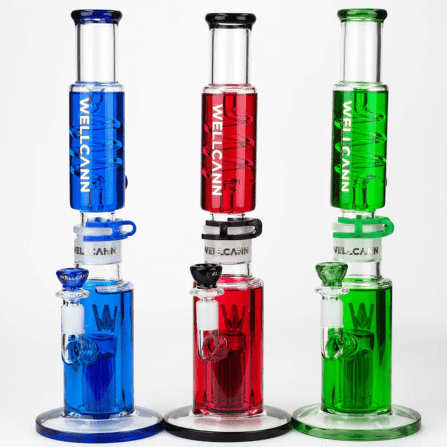 WELLCANN 7mm Glycerin Detachable Bong 15" Airdrie Vape SuperStore and Bong Shop Alberta Canada