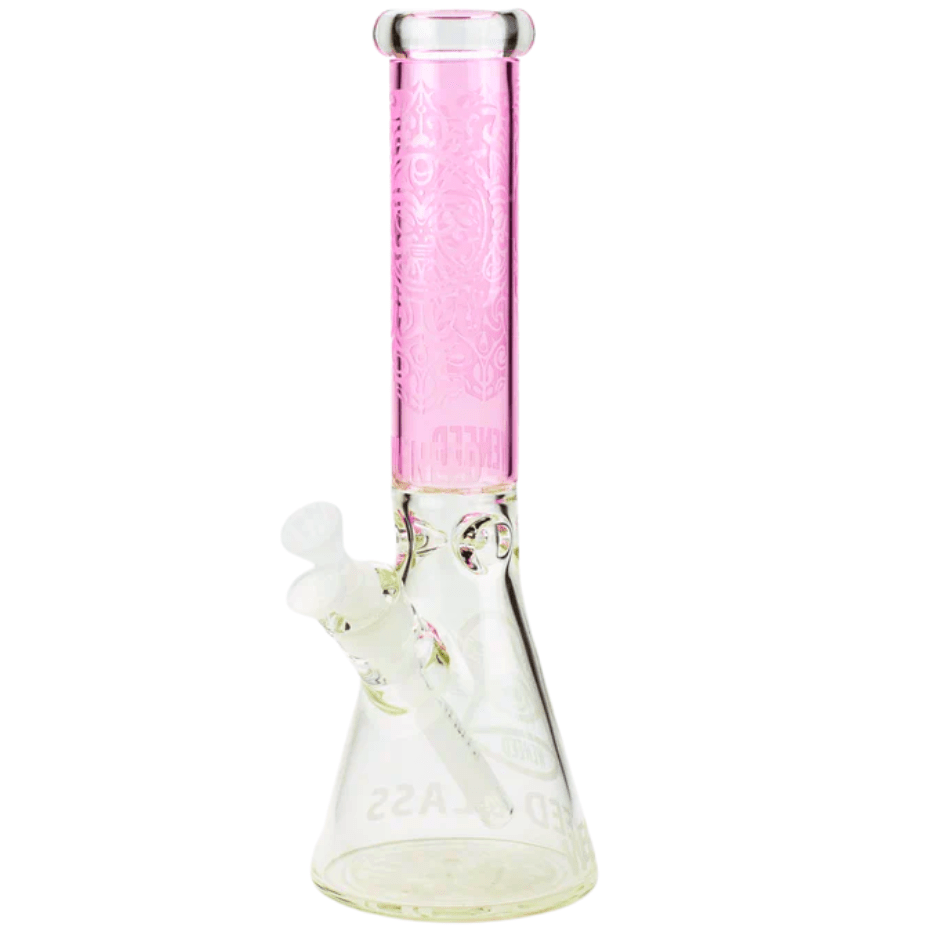 WENEED 7mm Sun God Beaker 14" Pink Airdrie Vape SuperStore and Bong Shop Alberta Canada