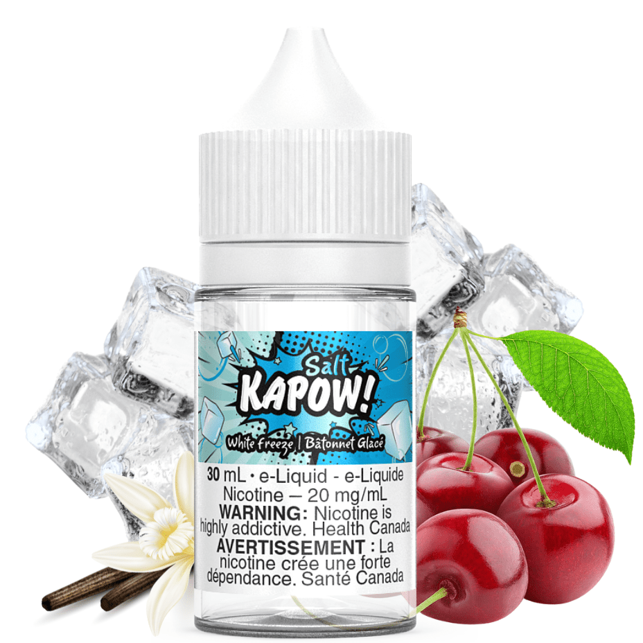 White Freeze Salt by Kapow E-liquid 30ml / 12mg Airdrie Vape SuperStore and Bong Shop Alberta Canada