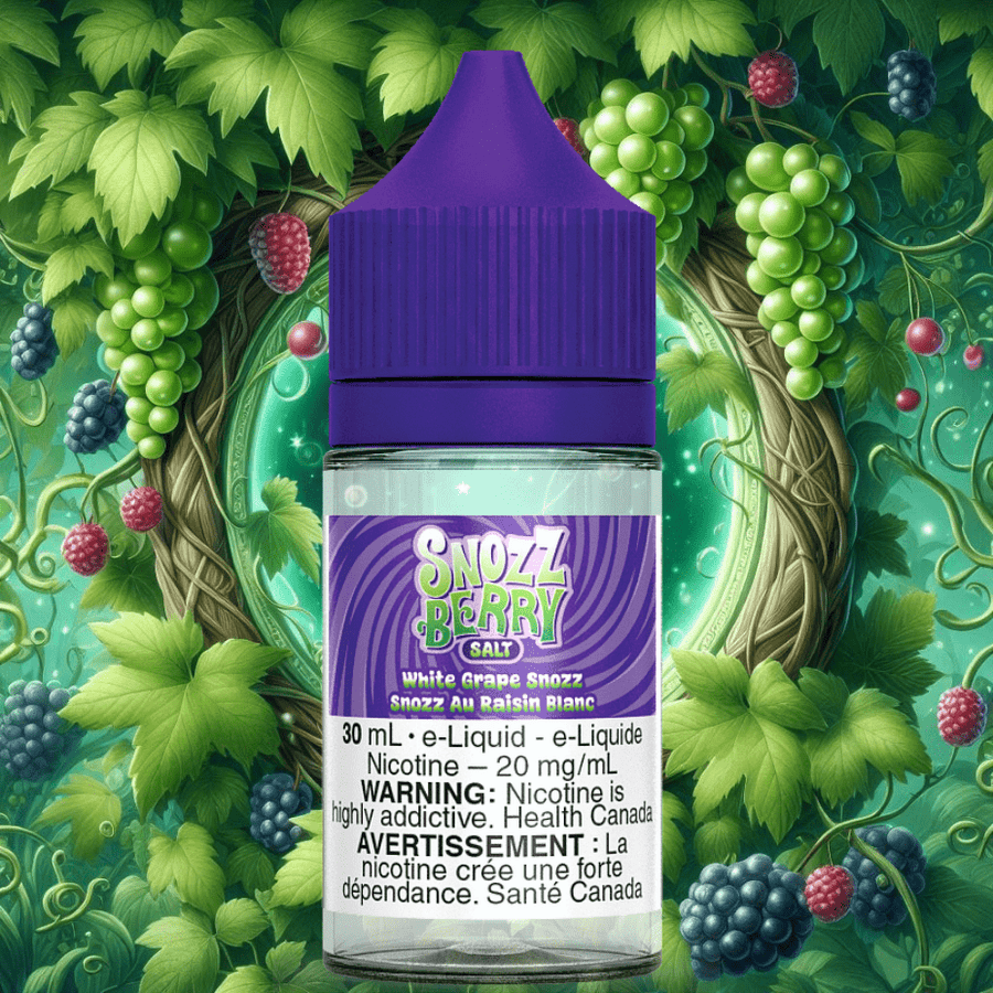 White Grape Snozz Salt By Snozzberry E-Liquid 30ml / 12mg Airdrie Vape SuperStore and Bong Shop Alberta Canada