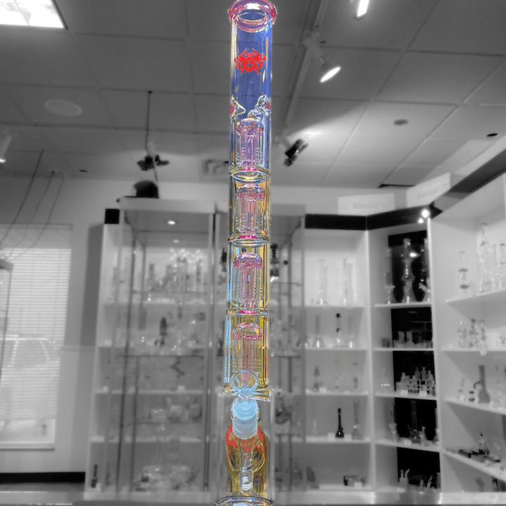 Xtreme 7mm Quad-percolator Straight Tube-26" 26" / Blue Airdrie Vape SuperStore and Bong Shop Alberta Canada