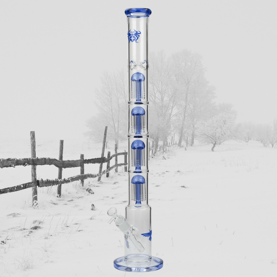 Xtreme 7mm Quad-percolator Straight Tube-26" 26" / Blue Airdrie Vape SuperStore and Bong Shop Alberta Canada