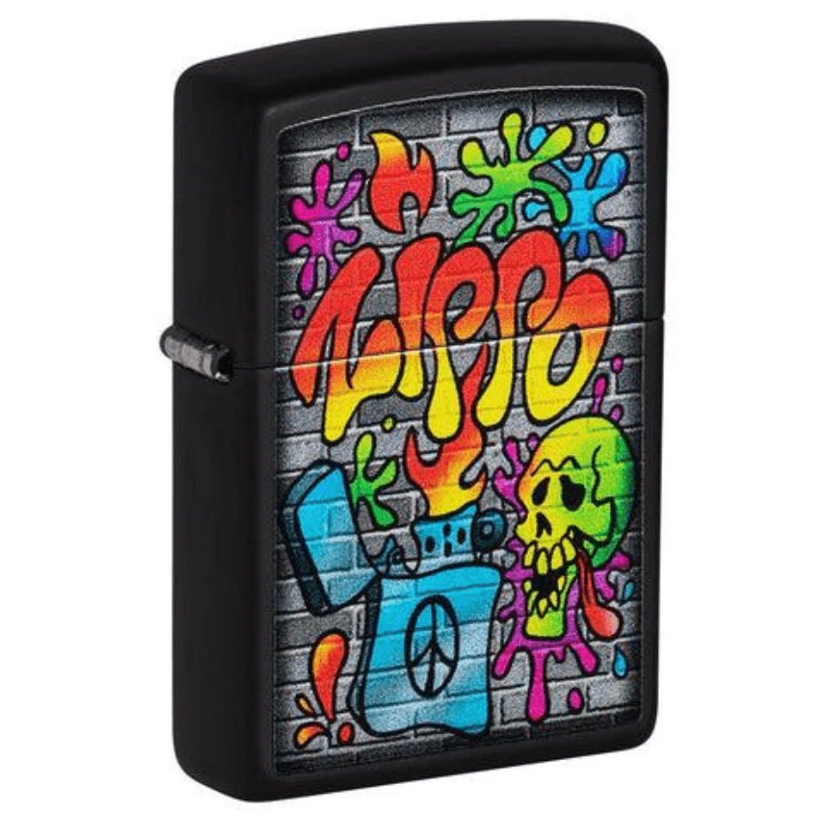 Zippo Lighter Street Art Airdrie Vape SuperStore and Bong Shop Alberta Canada